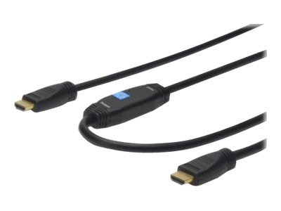 ASSMANN HDMI High Speed with Ethernet - Câble HDMI avec Ethernet - HDMI mâle pour HDMI mâle - 10 m - double blindage - noir