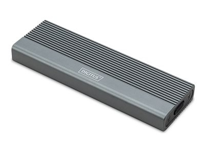 DIGITUS - Boitier externe - 10 Gbps (NVMe), 6 Gbps (SATA), externe, en aluminium, sans outil - M.2 - M.2 NVMe Card / PCIe (NVMe) - USB-C 3.1 (Gen 2) - pantone 430 C