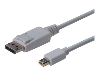 ASSMANN - Câble DisplayPort - Mini DisplayPort (M) pour DisplayPort (M) - 3 m - moulé - blanc
