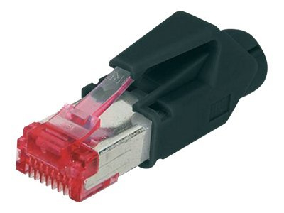 ASSMANN - Connecteur de réseau - RJ-45 (M) - blindé - CAT 6 - démarré - noir