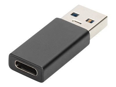 DIGITUS - Adaptateur USB - USB-C (F) pour USB (M) - USB 3.0 - 3 A - noir