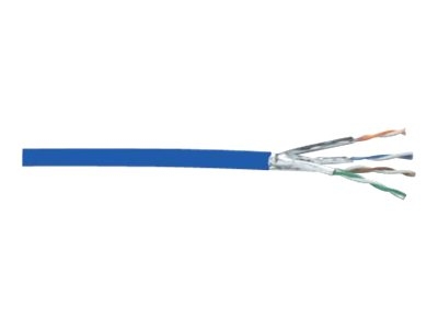 DIGITUS - Câble en vrac - 305 m - paire torsadée écrantée (F/UTP) - CAT 6a - bleu clair