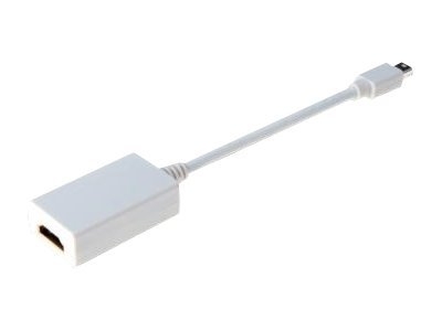 DIGITUS - Adaptateur vidéo - Mini DisplayPort mâle pour HDMI femelle - 15 cm - double blindage - blanc