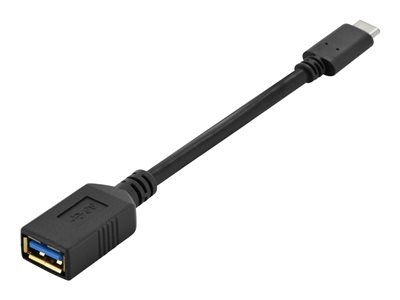 ASSMANN - Câble USB - USB type A (F) pour USB-C (M) - USB 3.0 - 15 cm - moulé - noir
