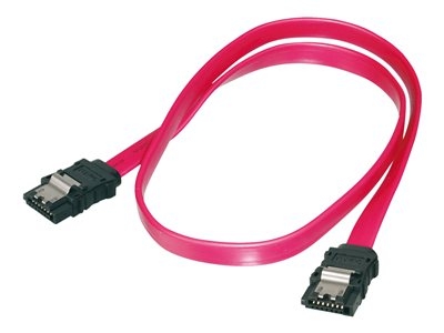 ASSMANN - Câble SATA - Serial ATA 150/300/600 - SATA pour SATA - 30 cm - verrouillé, moulé, plat - rouge