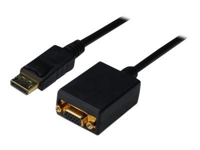 ASSMANN - Adaptateur DisplayPort - DisplayPort (M) pour HD-15 (VGA) (F) - 15 cm - moulé - noir
