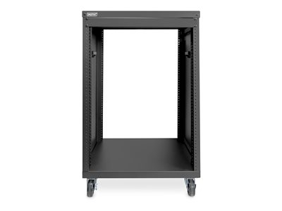 16U AVS rack 780x507x460 mm threaded mounting holes castors bl