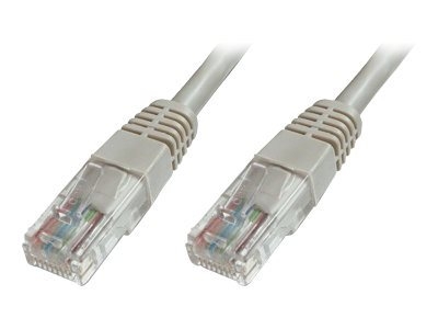 DIGITUS Ecoline - Cordon de raccordement - RJ-45 (M) pour RJ-45 (M) - UTP - CAT 5e - démarré - gris