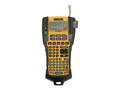 DYMO Rhino 5200 - Étiqueteuse - Noir et blanc - transfert thermique - Rouleau (1,9 cm ) - outil de coupe