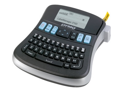 DYMO LabelMANAGER 210D - Étiqueteuse - Noir et blanc - transfert thermique - Rouleau (1,2 cm) - 180 dpi - jusqu'à 12 mm/sec