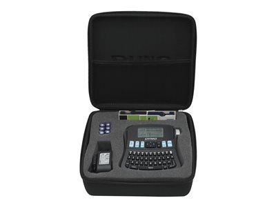 DYMO LabelMANAGER 210D Kit - Étiqueteuse - Noir et blanc - transfert thermique - Rouleau (1,2 cm) - 180 dpi - outil de coupe - impression par 1 ligne, impression par 2 lignes