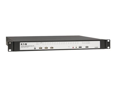 Eaton NetDirector 32-Port Cat5e KVM over IP Switch - Virtual Media, 1 Remote/1 Local User, HDMI Output, 1U Rack-Mount, TAA - Commutateur KVM - CAT5/5e - 32 x KVM port(s) - 1 utilisateur local - 1 utilisateur IP - Montable sur rack - Conformité TAA