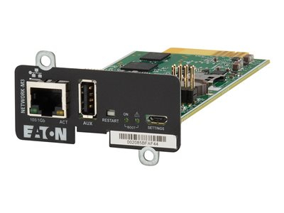 Eaton Cybersecure Gigabit NETWORK-M3 Card for UPS and PDU - Carte de supervision distante - Gigabit Ethernet x 1 - pour P/N: 9PX1500GRT-L, 9PX1500RT-L, 9PX2000RT-L, 9PX2200GRT-L, 9PX3000GRT-L, 9PX3000RT-L