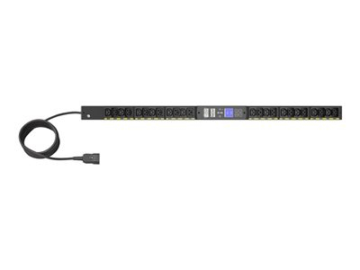 Eaton G4 - Unité de distribution secteur (rack-montable) - CA 200-240 V - 3.7 kW - monophasé - Ethernet 10/100/1000 - entrée : IEC 60320 C20 16A - connecteurs de sortie : 24 (12 x IEC 60320 C13, 12 x IEC 60320 C39) - 0U - 3 m cordon - noir