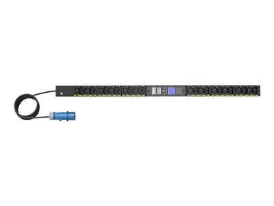 Eaton G4 - Unité de distribution secteur (rack-montable) - entrée mesurée - CA 200-240 V - 3.7 kW - monophasé - Ethernet 10/100/1000 - entrée : IEC 60309 16A - connecteurs de sortie : 24 (12 x IEC 60320 C13, 12 x IEC 60320 C39) - 0U - 3 m cordon - noir