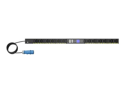 Eaton G4 - Unité de distribution secteur (rack-montable) - entrée mesurée - 200 - 240 V - 3.7 kW - monophasé - Ethernet 10/100/1000 - entrée : IEC 60309 16A - connecteurs de sortie : 24 (12 x IEC 60320 C13, 12 x IEC 60320 C39) - 0U - 3 m cordon - noir