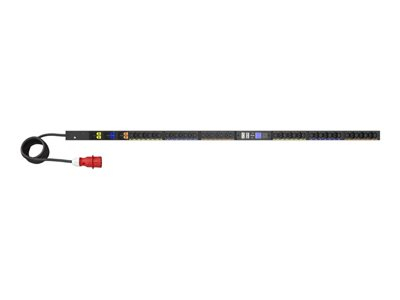 Eaton G4 - Unité de distribution secteur (rack-montable) - entrée mesurée - AC 240-415 V - 22 kW - triphasé - Ethernet 10/100/1000 - entrée : IEC 60309 32A - connecteurs de sortie : 42 (24 x IEC 60320 C13, 18 x IEC 60320 C39) - 0U - 3 m cordon - noir