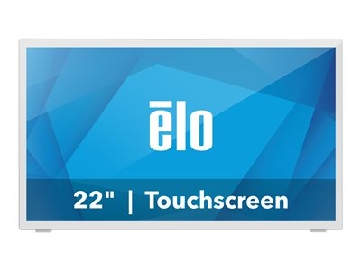 Elo 2270L - Écran LCD - 22" (21.5" visualisable) - écran tactile - 1920 x 1080 Full HD (1080p) @ 60 Hz - 250 cd/m² - 1000:1 - 14 ms - HDMI, VGA, DisplayPort - haut-parleurs - blanc