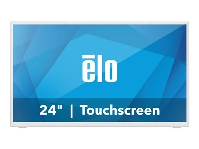 Elo 2470L - Écran LCD - 24" (23.8" visualisable) - écran tactile - 1920 x 1080 Full HD (1080p) @ 60 Hz - 250 cd/m² - 16 ms - HDMI, VGA, DisplayPort - haut-parleurs - blanc
