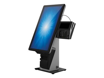 Elo Wallaby Self-Service - Pied - pour terminal point de vente - noir / argent - dessus de comptoir - pour I-Series 4.0 (15.6 ", 21.5 ")