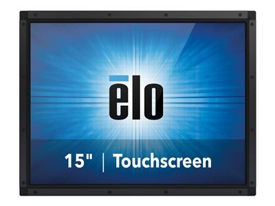 Elo 1590L - Rev B - écran LED - 15" - cadre ouvert - écran tactile - 1024 x 768 @ 75 Hz - 250 cd/m² - 700:1 - 16 ms - HDMI, VGA, DisplayPort - noir