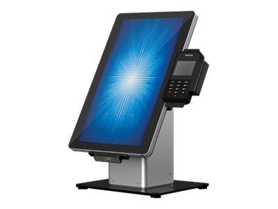 Elo Slim Self-Service Countertop Stand - Pied - pour terminal point de vente - noir / argent - pour Elo 1502, 2002, 2202, 2270, 2402, 2470, 2702, 2770; I-Series 3; I-Series Steel 15, 22