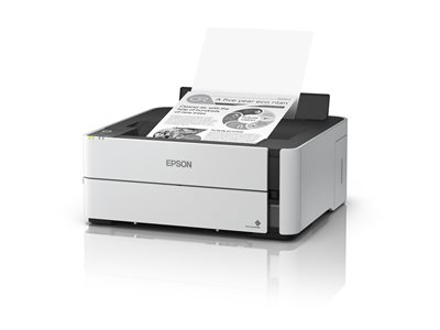 Epson EcoTank ET-M1180 - Imprimante - Noir et blanc - Recto-verso - jet d'encre - ITS - A4/Legal - 1 200 x 2 400 ppp - jusqu'à 15.4 ppm - capacité : 250 feuilles - USB 2.0, LAN, Wi-Fi(n)