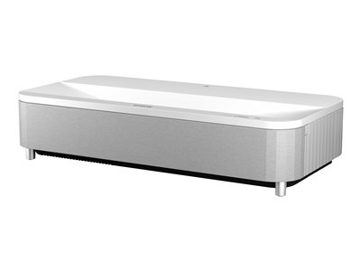 Epson EH-LS800W - Projecteur 3LCD - 4000 lumens (blanc) - 4000 lumens (couleur) - 3840 x 2160 (3 x 1920 x 1080) - 16:9 - 4K - objectif fixe à ultra courte focale - sans fil 802.11ac - blanc et noir - Android TV