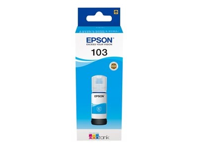 Epson 103 - 65 ml - cyan - original - recharge d'encre - pour EcoTank L3150, L3151, L5190