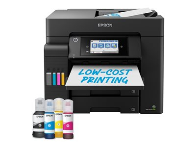 Epson EcoTank ET-5805 - Imprimante multifonctions - couleur - jet d'encre - ITS - A4/Legal (support) - jusqu'à 25 ppm (impression) - 550 feuilles - 33.6 Kbits/s - USB, LAN, Wi-Fi(ac) - noir