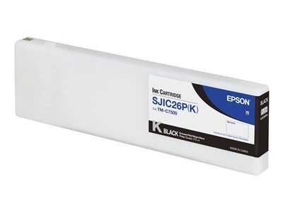 Epson SJIC26P(K) - 295.2 ml - noir - original - cartouche d'encre - pour ColorWorks TM-C7500
