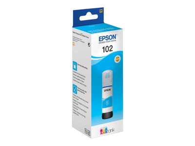 Epson 102 - 70 ml - cyan - original - réservoir d'encre - pour EcoTank ET-15000, 2750, 2751, 2756, 2850, 2851, 2856, 3850, 4750, 4850, 4856