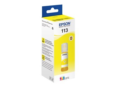 Epson EcoTank 113 - 70 ml - jaune - original - recharge d'encre - pour EcoTank ET-16150, 16650, 5150, 5170, 5800, 5850, 5880; EcoTank Pro ET-16680, 5150, 5170