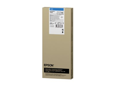 Epson T55P2 - 480 ml - cyan - original - boîte - cartouche d'encre - pour EPL C8000E