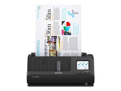 Epson ES-C380W - Scanner à feuilles - Recto-verso - A4/Legal - 600 dpi x 600 dpi - Chargeur automatique de documents (20 pages) - jusqu'à 3500 pages par jour - USB 2.0, Wi-Fi(n)