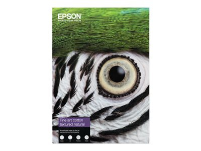 Epson Fine Art II - Coton - mat texturé - 515 microns - blanc naturel - A4 (210 x 297 mm) - 300 g/m² - 25 feuille(s) papier chiffon