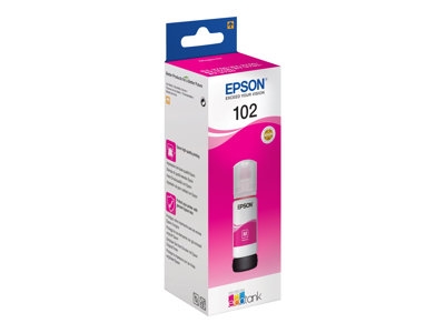 Epson 102 - 70 ml - magenta - original - réservoir d'encre - pour EcoTank ET-15000, 2750, 2751, 2756, 2850, 2851, 2856, 3850, 4750, 4850, 4856