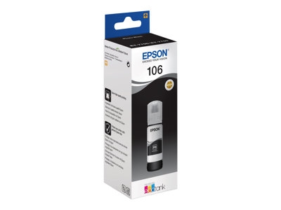 Epson 106 - 70 ml - photo noire - original - noir - réservoir d'encre - pour EcoTank ET-7700, ET-7750, L7160, L7180; Expression Premium ET-7700, ET-7750