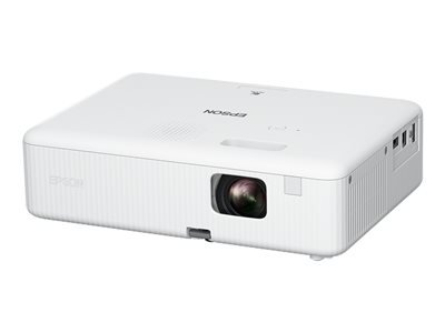 Epson CO-W01 - Projecteur 3LCD - portable - 3000 lumens (blanc) - 3000 lumens (couleur) - WXGA (1280 x 800) - 16:10 - blanc et noir