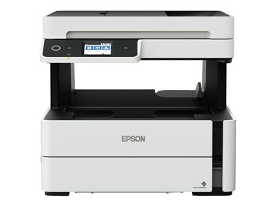 Epson EcoTank ET-M3180 - Multifunction printer - B/W - ink-jet - ITS - A4/Legal (media) - up to 15.4 ppm (printing) - 250 sheets - 33.6 Kbps - USB 2.0, LAN, Wi-Fi(n)