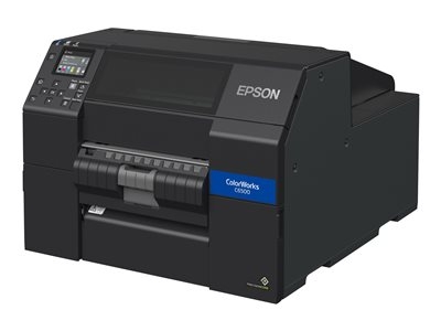 Epson ColorWorks CW-C6500Pe - Imprimante d'étiquettes - couleur - jet d'encre - Rouleau (21,59 cm) - 1200 x 1200 ppp - jusqu'à 85 mm/sec (mono) / jusqu'à 85 mm/sec (couleur) - LAN, USB 2.0, hôte USB 2.0 - éplucheur