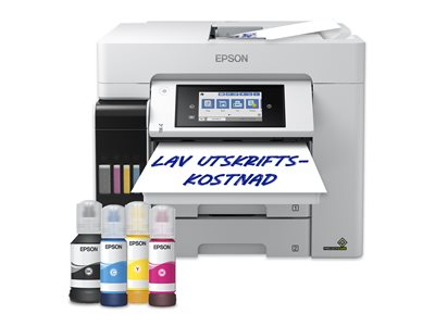 Epson EcoTank Pro ET-5885 - Imprimante multifonctions - couleur - jet d'encre - ITS - A4/Legal (support) - jusqu'à 25 ppm (impression) - 250 feuilles - 33.6 Kbits/s - USB, LAN, Wi-Fi, hôte USB, NFC