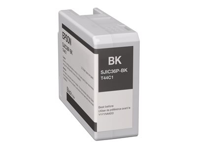Epson SJIC36P(K) - 80 ml - noir - original - cartouche d'encre - pour ColorWorks CW-C6000Ae, CW-C6000Pe, CW-C6500Ae, CW-C6500Pe