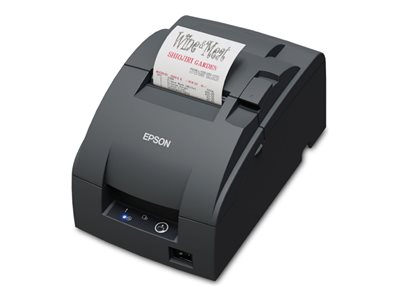 Epson TM U220IIB (141) - Imprimante de reçus - deux couleurs (monochrome) - matricielle - Rouleau (7,6 cm) - 16 cpi - 9 pin - jusqu'à 8.8 lignes/sec - LAN, USB 2.0 - outil de coupe - blanc