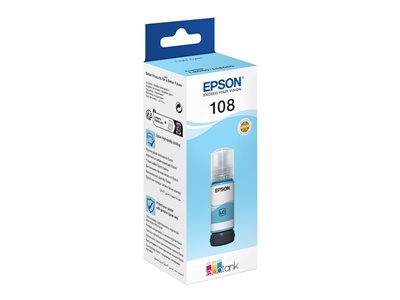Epson 108 - 70 ml - cyan clair - original - recharge d'encre - pour Epson L18050; EcoTank L8050