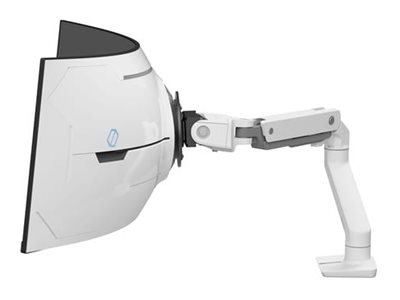 Ergotron HX - Kit de montage (bras articulé) - Technologie de force constante - pour écran LCD incurvé - pour des écrans incurvés de profondeur extrême - blanc - Taille d'écran : jusqu'à 57 pouces - montrable sur bureau
