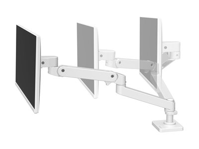 Ergotron LX Pro - Kit de montage (bras pour moniteur) - pour Écran LCD - aluminium - blanc - Taille d'écran : jusqu'à 34 pouces - montrable sur bureau
