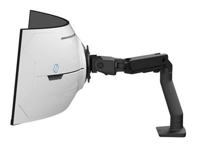 Ergotron HX - Kit de montage (bras articulé) - Technologie de force constante - pour écran LCD incurvé - pour des écrans incurvés de profondeur extrême - noir mat - Taille d'écran : jusqu'à 57 pouces - montrable sur bureau
