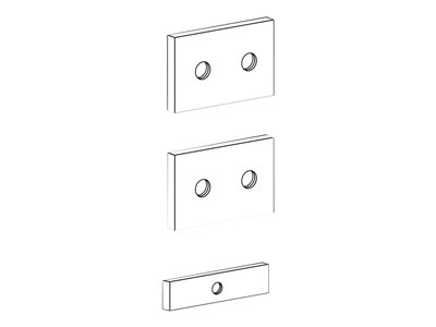 Ergotron - Composant de montage (kit de support de montage de piste) - métal - zinc - pour ARMS 400 series