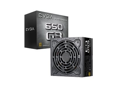 EVGA SuperNOVA 650 G3 - Alimentation électrique (interne) - ATX12V / EPS12V - 80 PLUS Gold - CA 100-240 V - 650 Watt - Europe